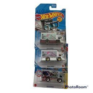 Hot Wheels 3 Variations Raijin Express Die Cast Trucks HW Metro HW Art Cars